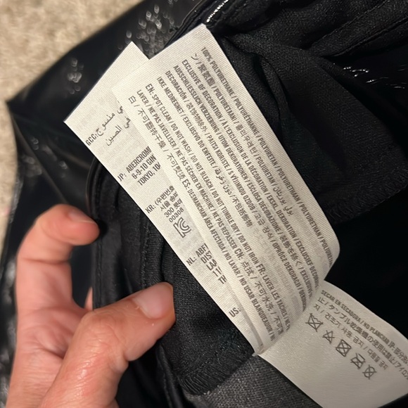 NWT Abercrombie&Fitch Curve Love The 90’s Straight Ultra HR Vegan Leather Size28 - Picture 11 of 14